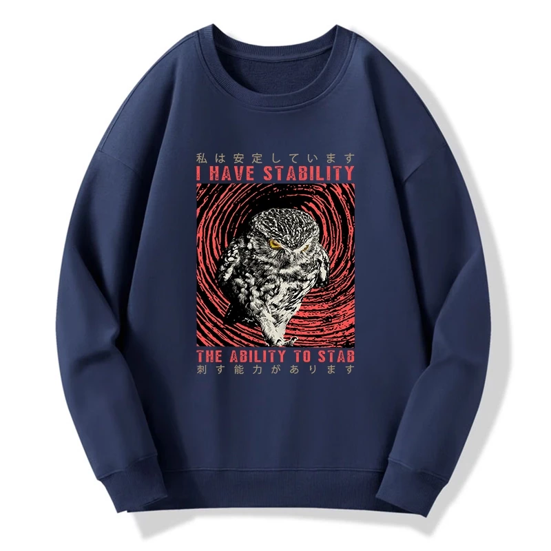 I Have Stability Owl Sweatshirt