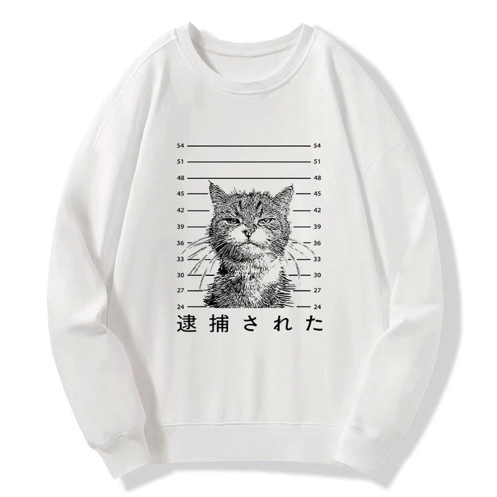 Cat That Was Arrested Sweatshirt