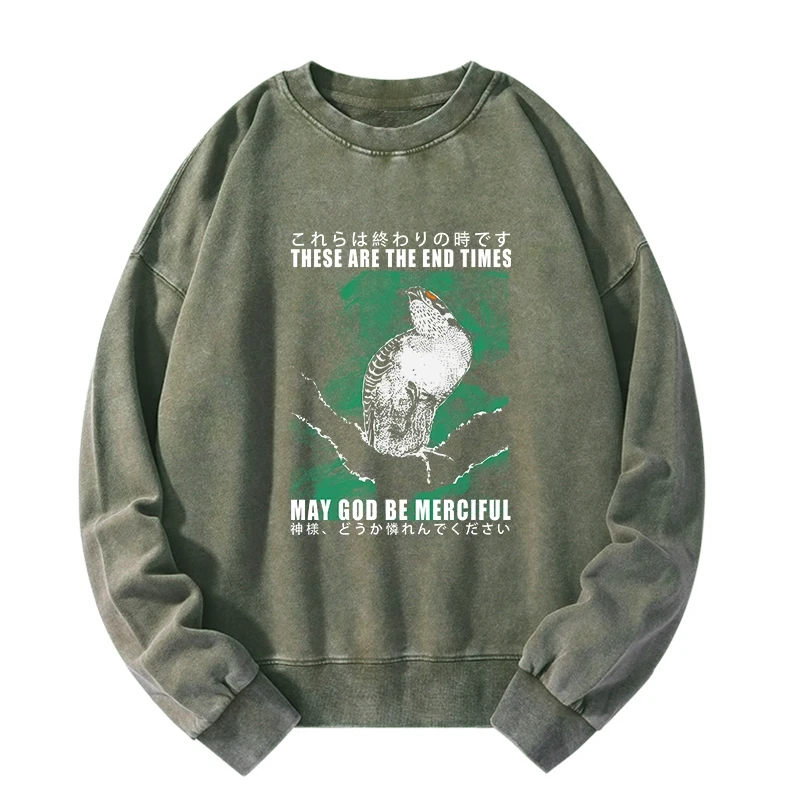 These Are The End Bird Washed Sweatshirt