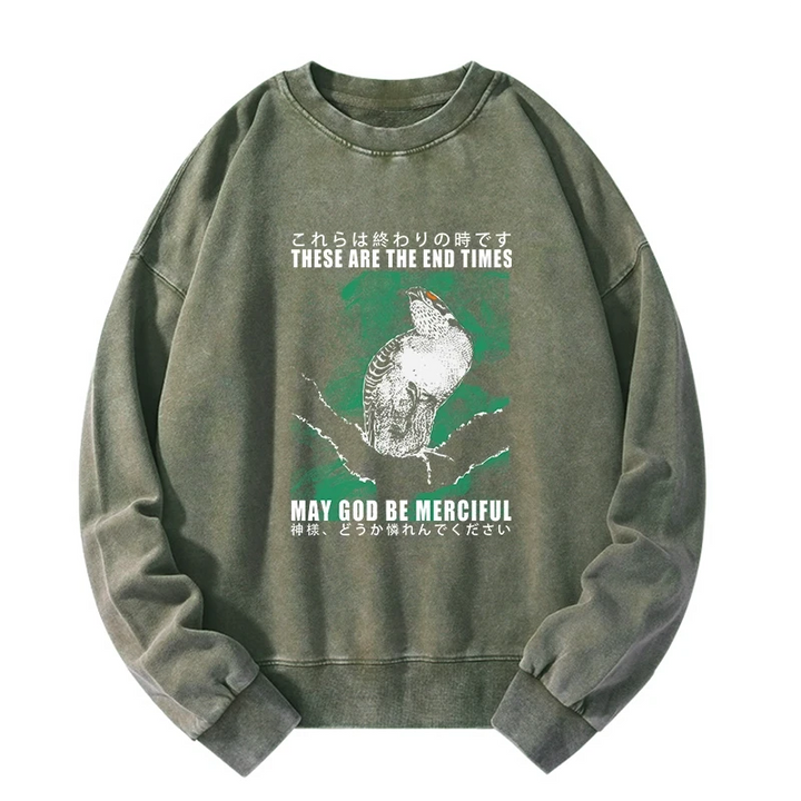 These Are The End Bird Washed Sweatshirt