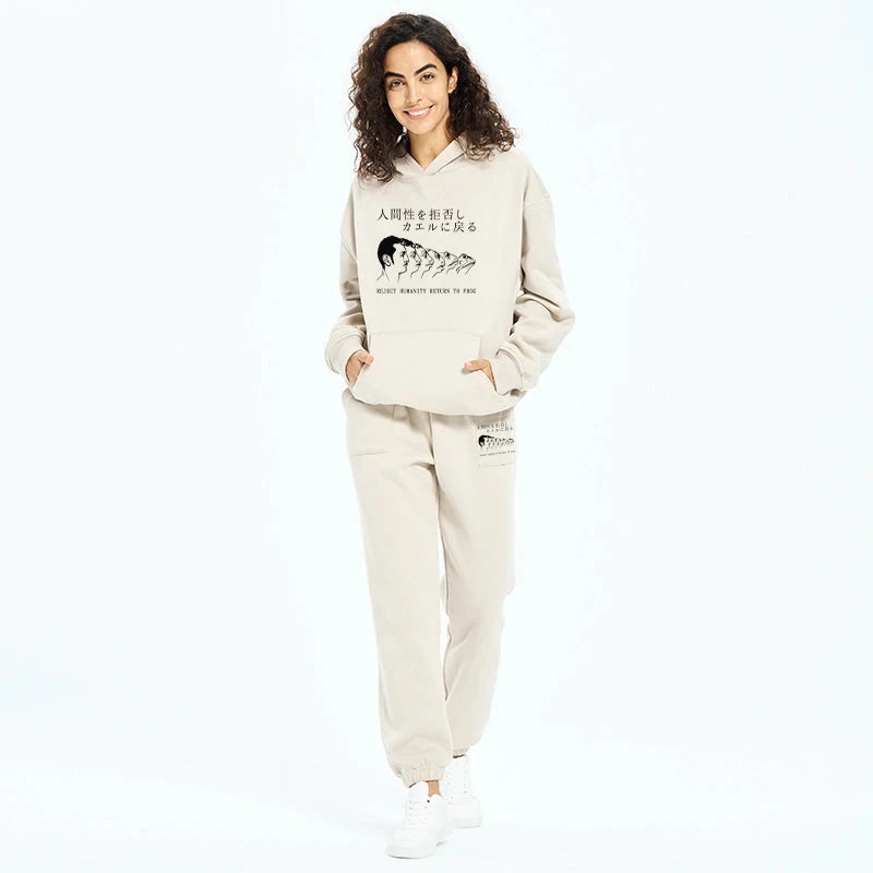 Return To Frog Fleece Lined Hoodie Set