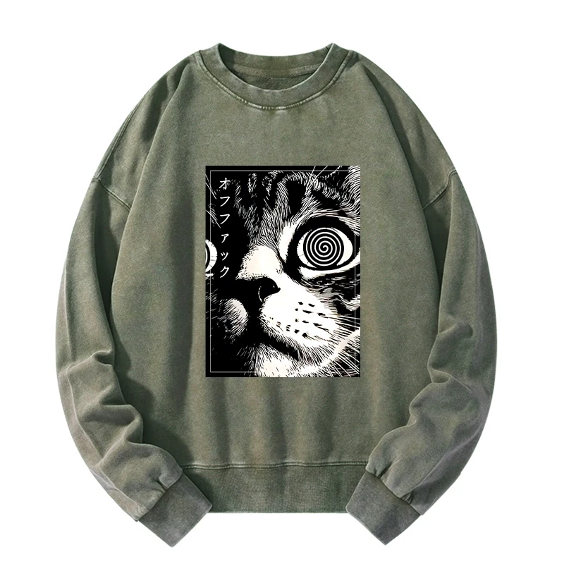 Scary Cat Japan Washed Sweatshirt