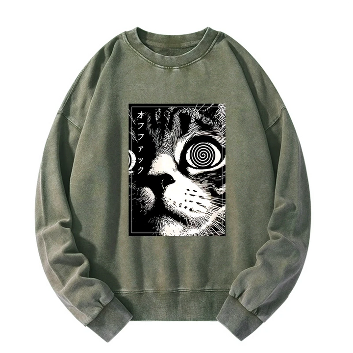 Scary Cat Japan Washed Sweatshirt
