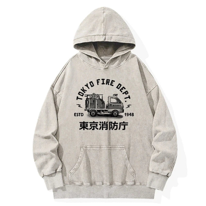 Tokyo Fire Dept Washed Hoodie