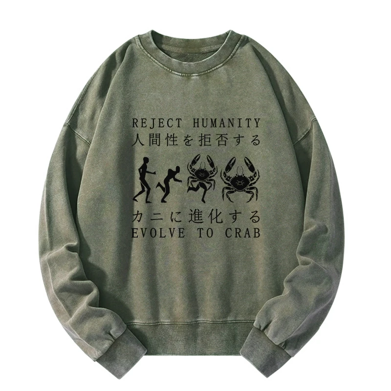 Reject Humanity Rvolve To Crab Washed Sweatshirt