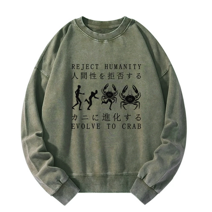 Reject Humanity Rvolve To Crab Washed Sweatshirt
