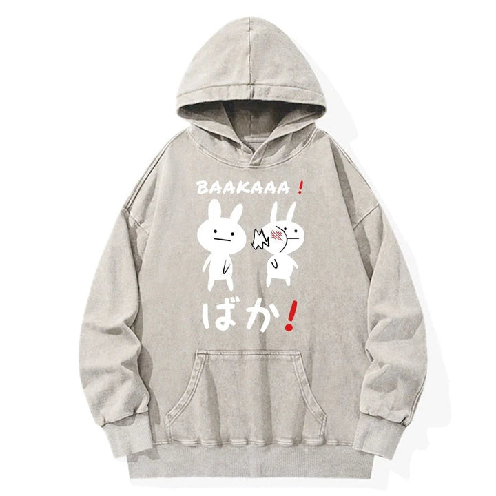 Anime Baka Manga Slap Washed Hoodie