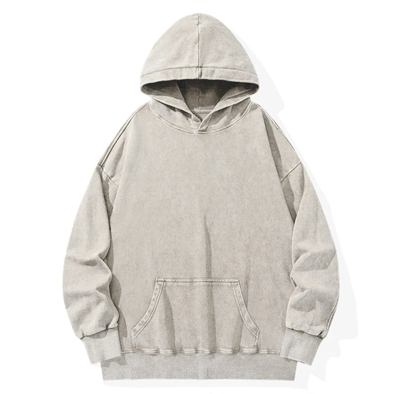 Unisex Basic Washed Hoodie