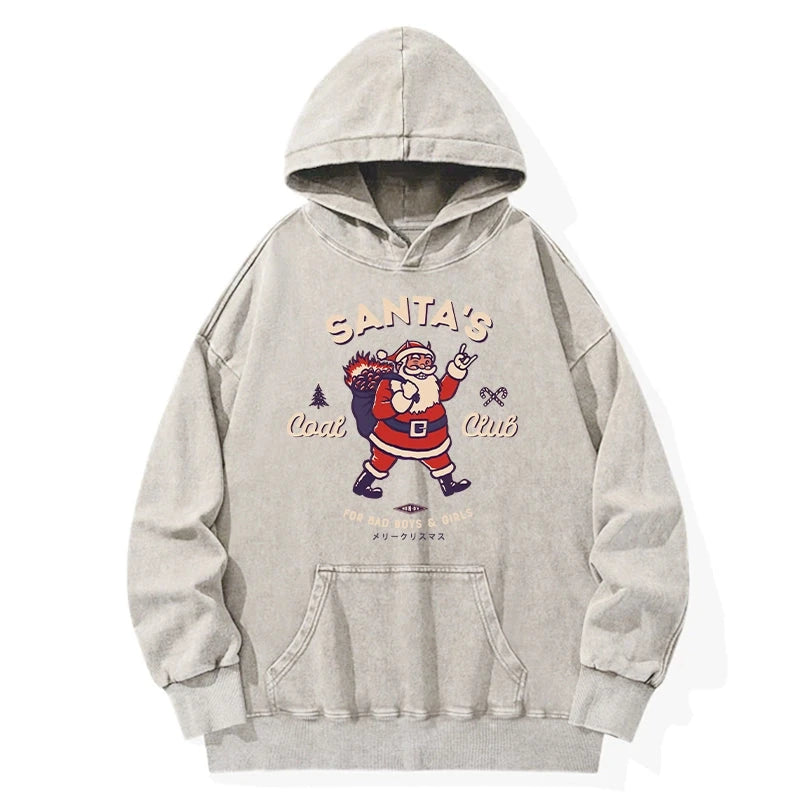 Santa's Coal Club Japan Washed Hoodie