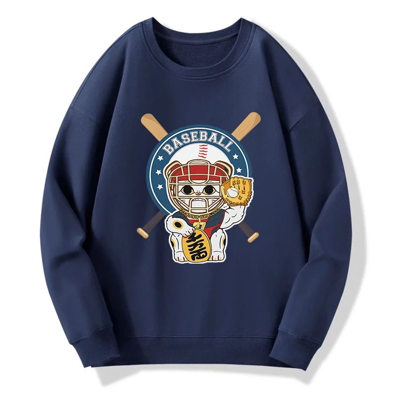 Janpaese Baseball Cat Sweatshirt