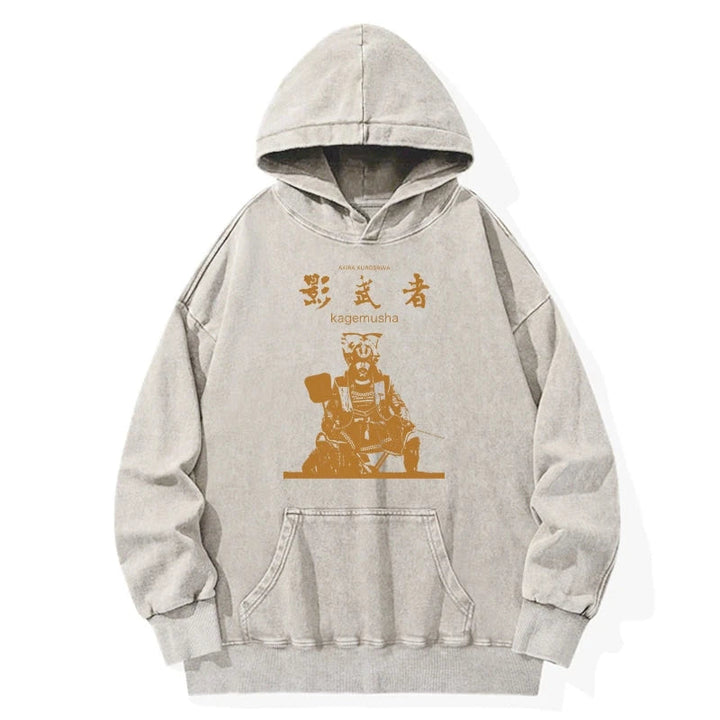 Japanese Shadow Samurai Washed Hoodie