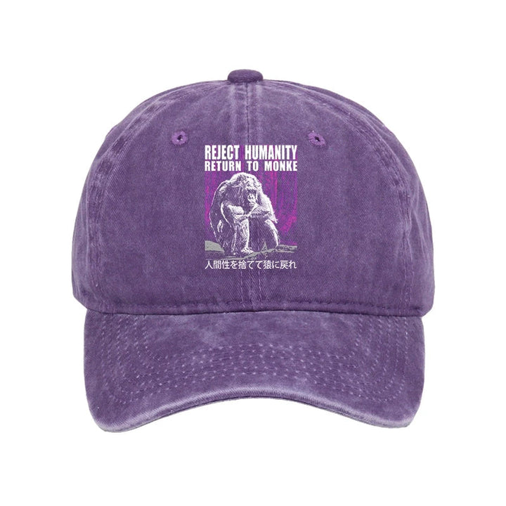 Reject Humanity Return To Monkey Washed Cap