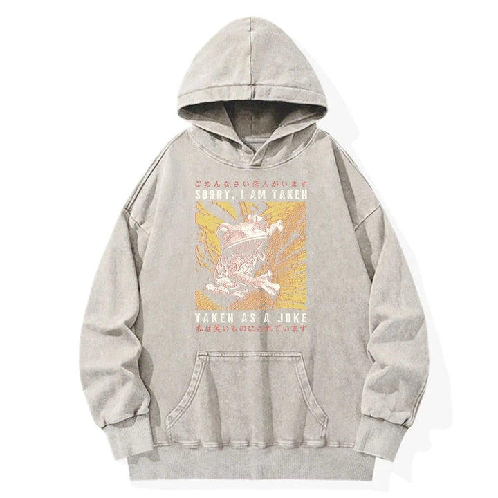 The Tragic Frog Japanese Washed Hoodie