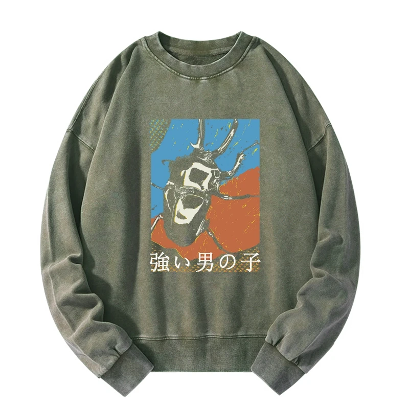 Strong Beetle Japanese Washed Sweatshirt