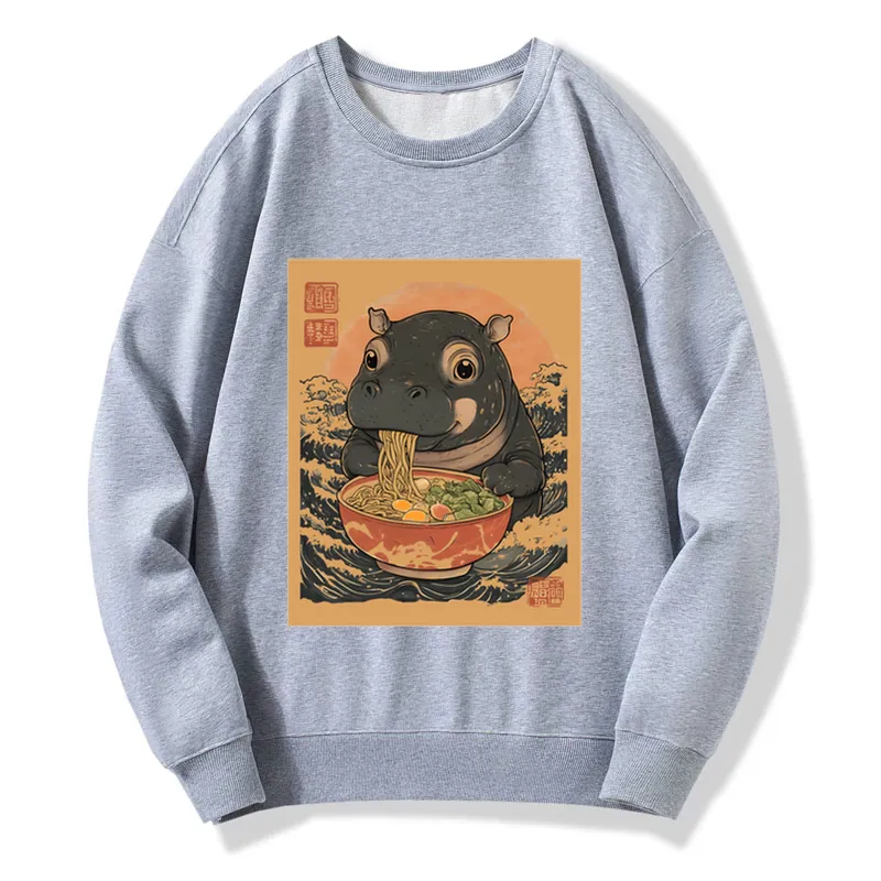 Moo Deng Eat Ramen Sweatshirt