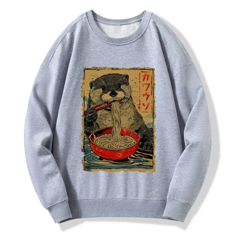 Otter Eating Ramen Japan Sweatshirt
