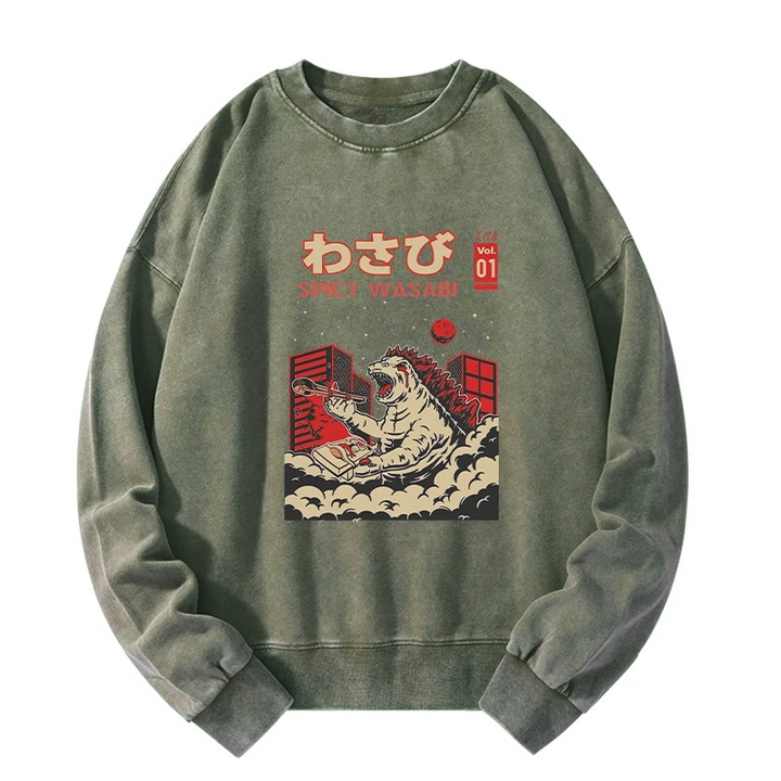 Spicy Wasabi Washed Sweatshirt