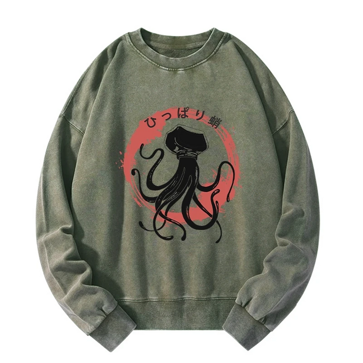 Vintage Octopus Japanese Washed Sweatshirt