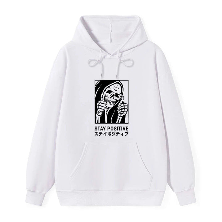 Stay Positive Skeleton Classic Hoodie