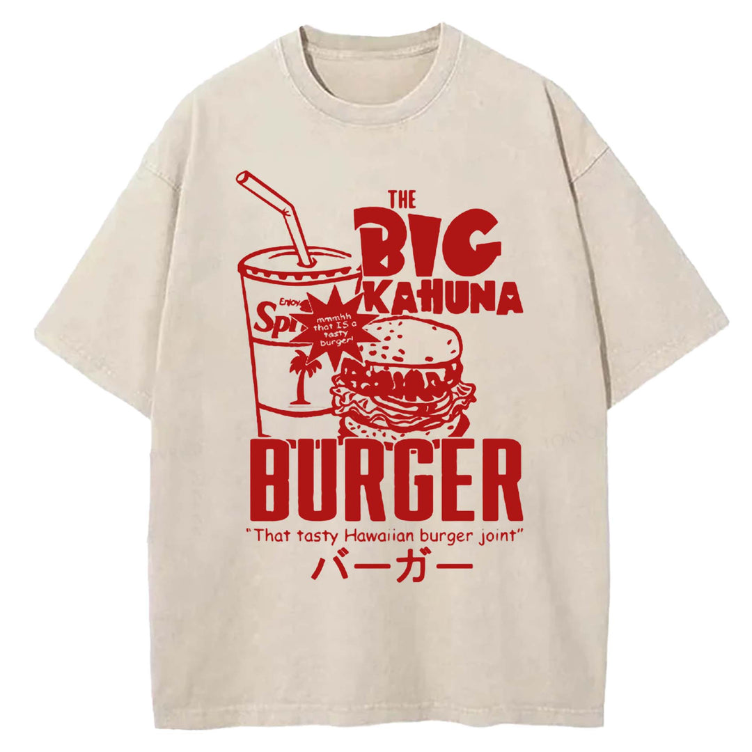 The Big Kahuna Burger Washed Crew Neck T-shirt