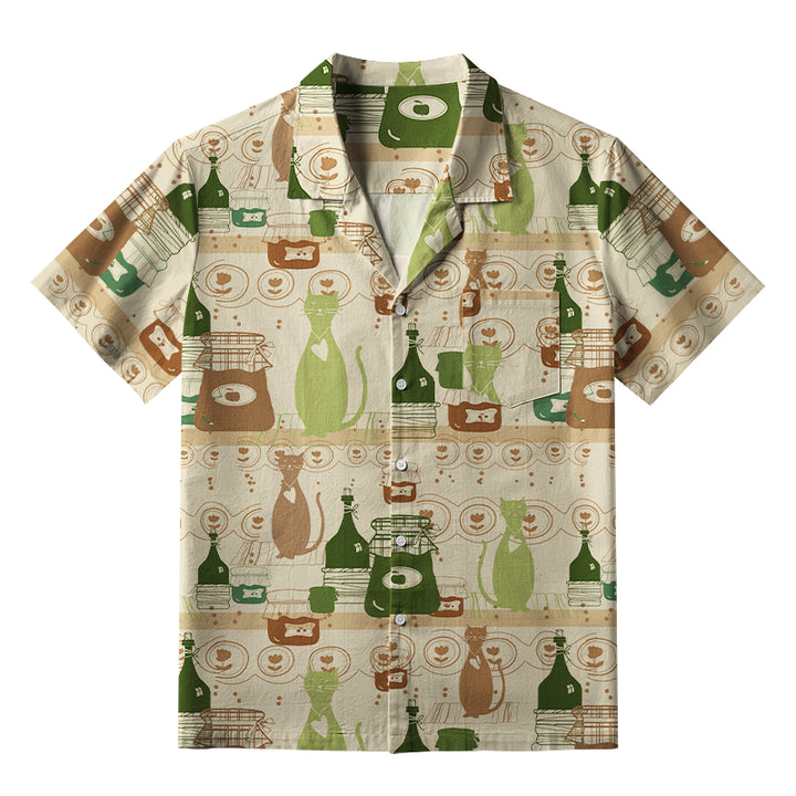 Cat On The Shelf Aloha Hawaiian Shirt