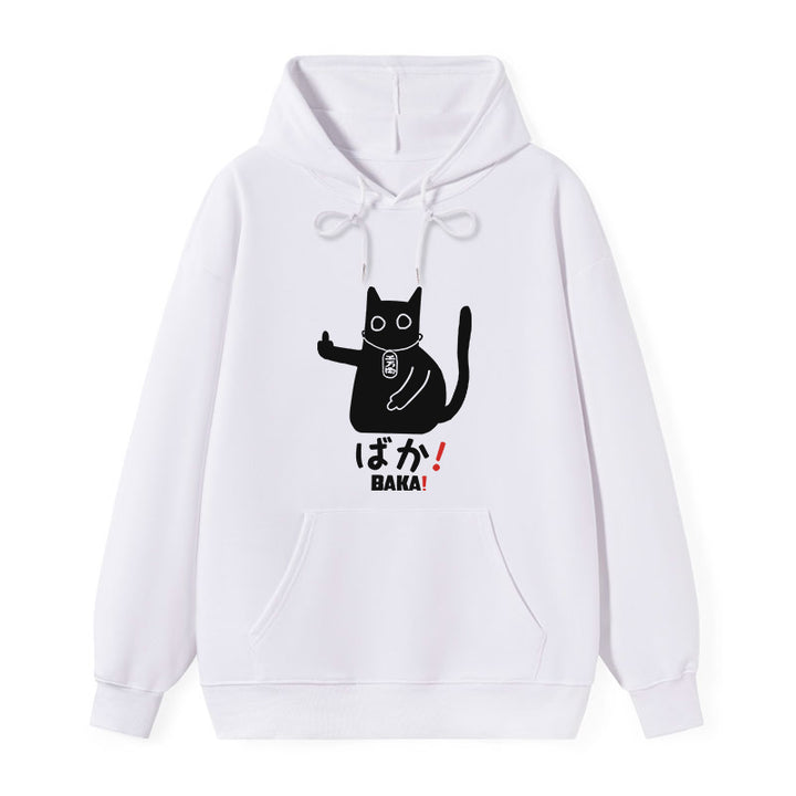Japanese Baka Cat Classic Hoodie
