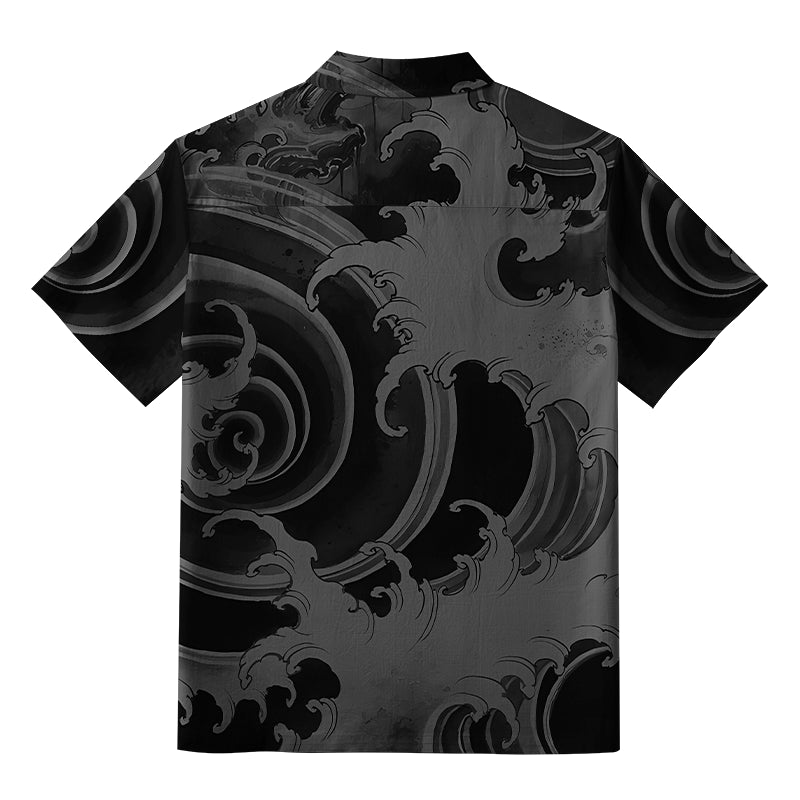 Majestic Dragon Entwined Button-up Shirt