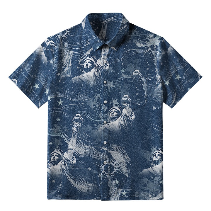 Statue Of Liberty Button-up Shirt