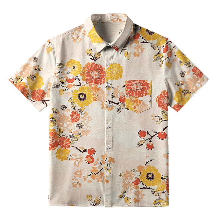 Fruitful Flower Button-up Shirt