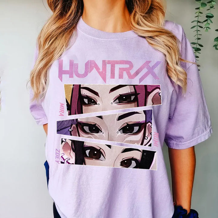Huntrix Girls Demon Hunter Crew Neck T-shirt