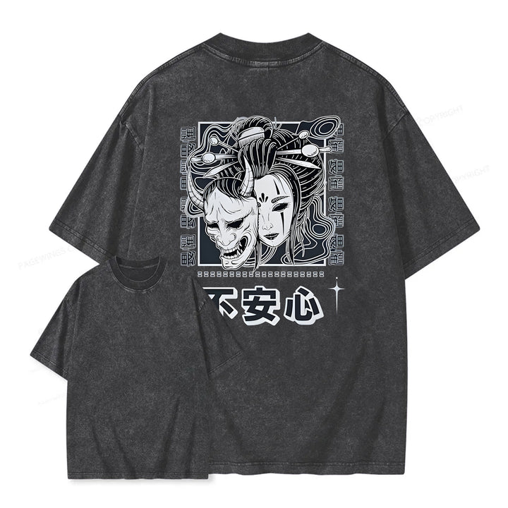 Japanese Monster Washed Crew Neck T-Shirt