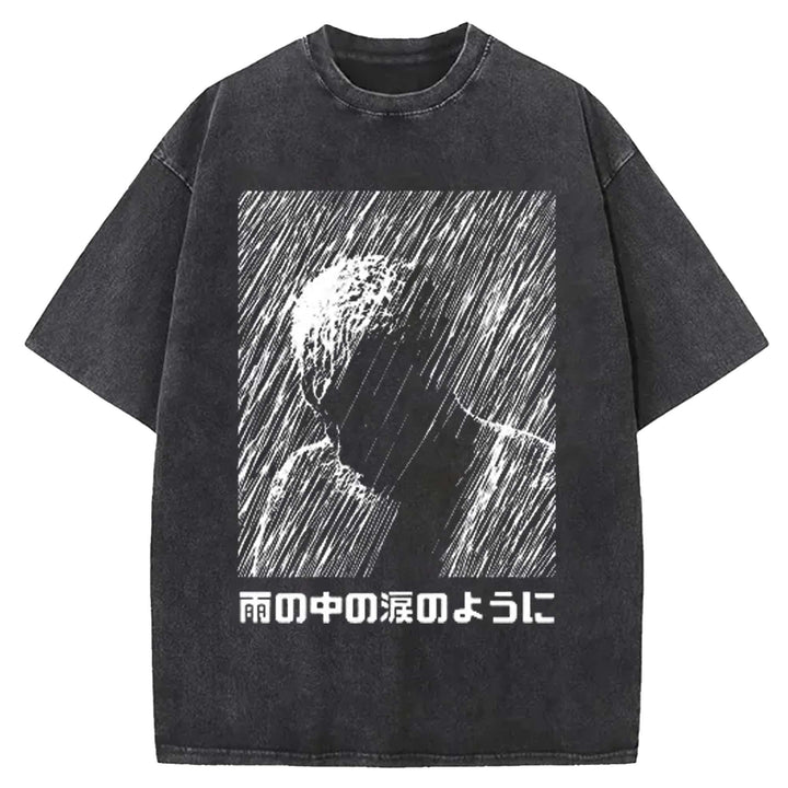 Tears In The Rain Washed Crew Neck T-shirt