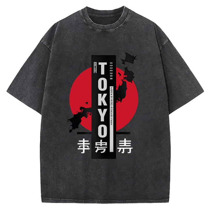 Tokyo Sufuji Washed Crew Neck T-Shirt