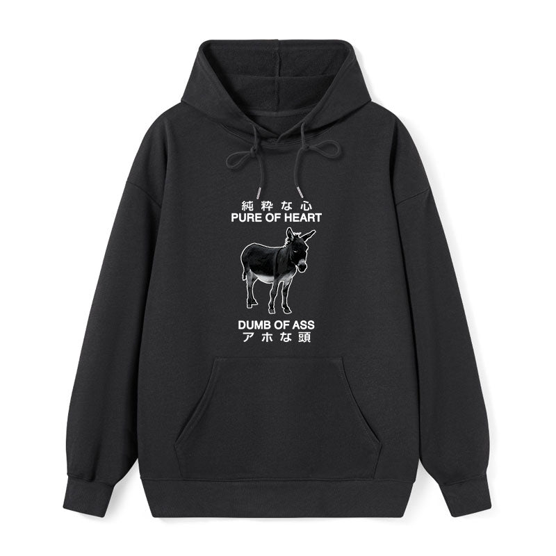 Pure Of Heart Dumb Of Ass Classic Hoodie