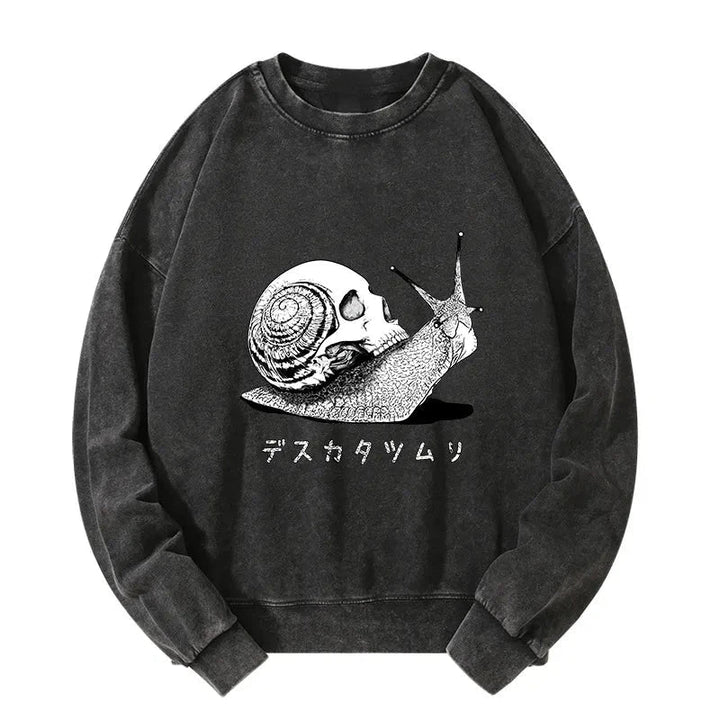 Death Snail Manga Washed Sweatshirt
