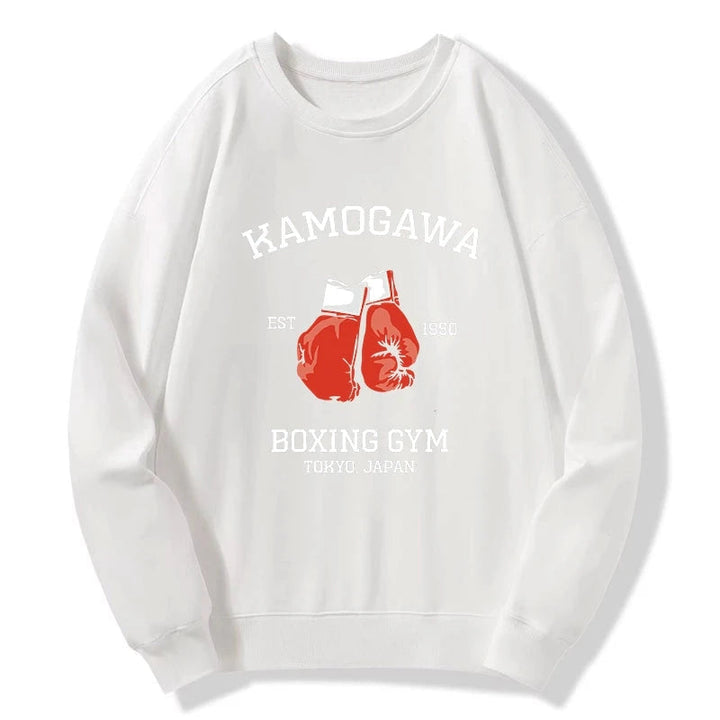 Retro Boxing Gloves Manga Anime Sweatshirt