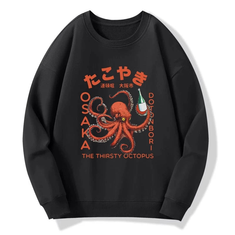 Octopus Drinks Soju Sweatshirt