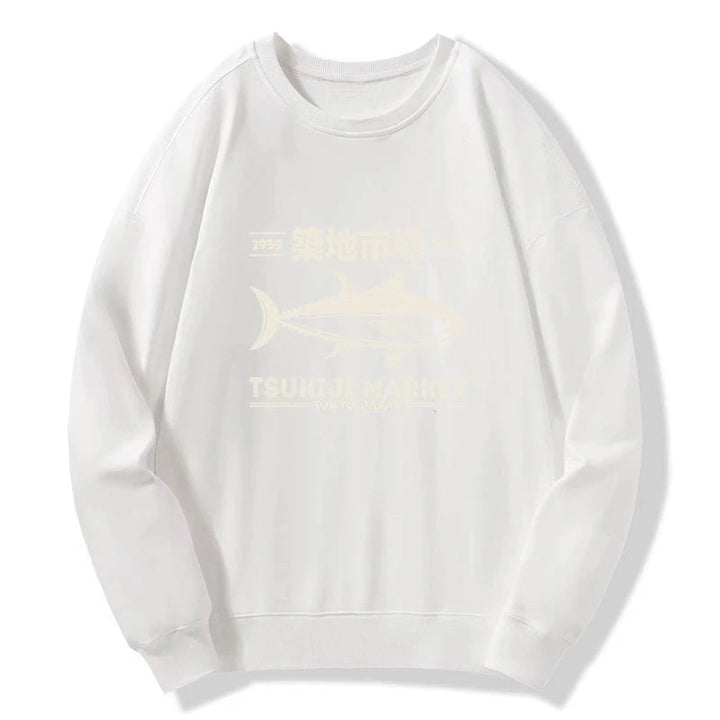 Retro Tsukiji Fish Market Streetwear Tokyo Sweatshirt