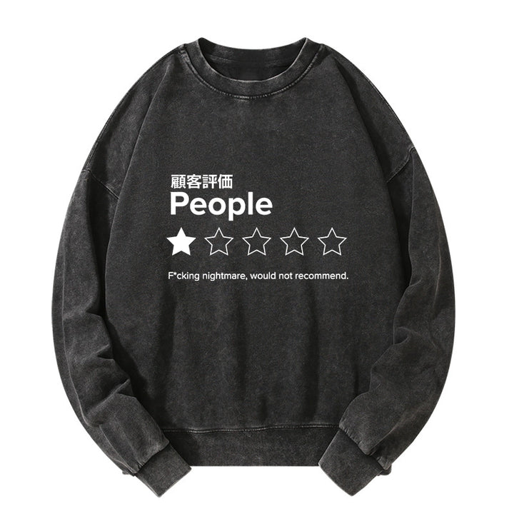 Evaluation People Washed Sweatshirt