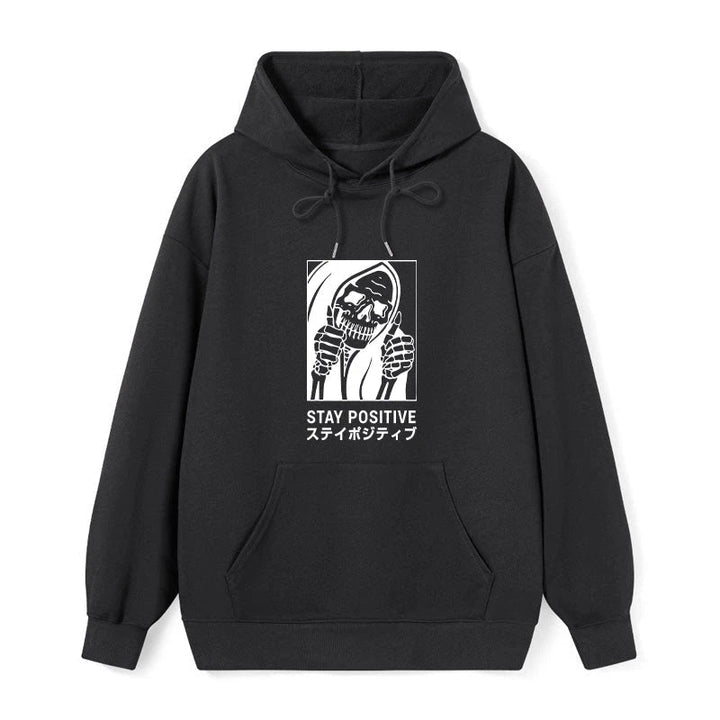 Stay Positive Skeleton Classic Hoodie