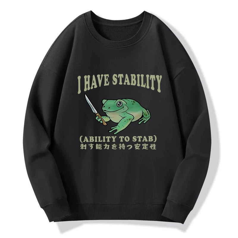 Mentally Stable Assassin Frog Sweatshirt