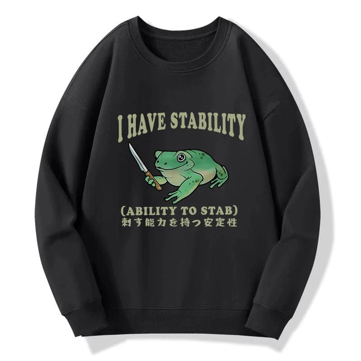 Mentally Stable Assassin Frog Sweatshirt