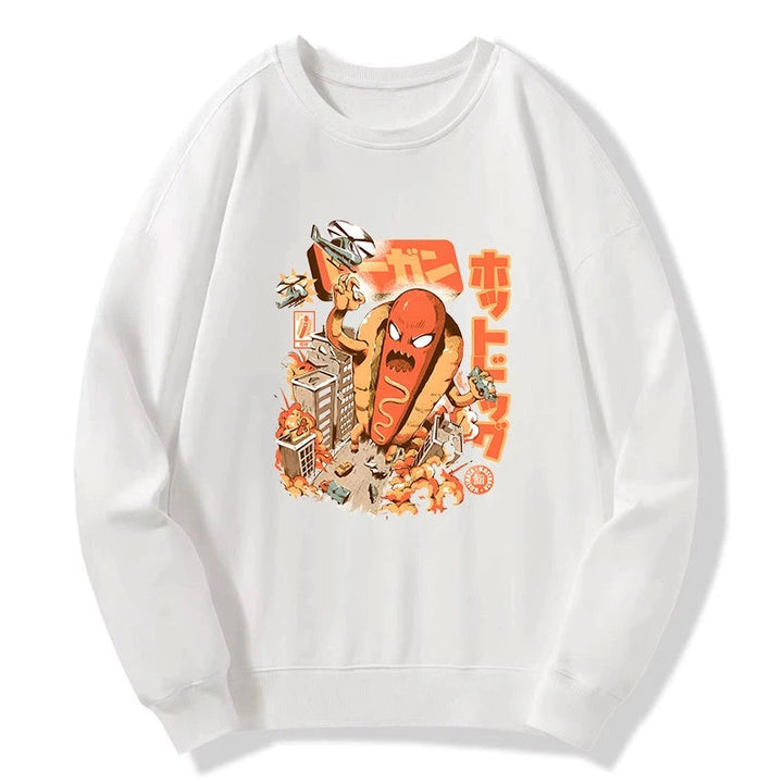 Great Hot Dog Kaiju Japanese Sweatshirt