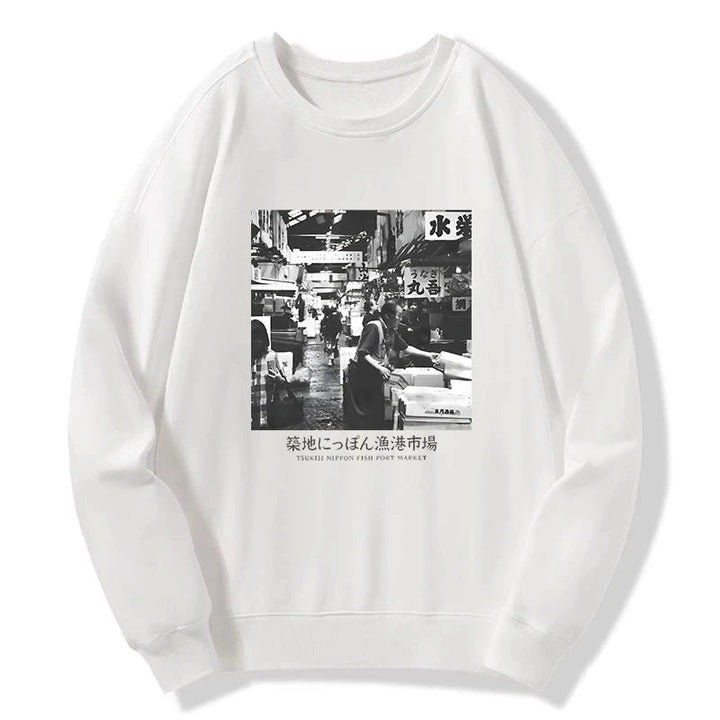 Tsukiji Fish Market Photo Sweatshirt