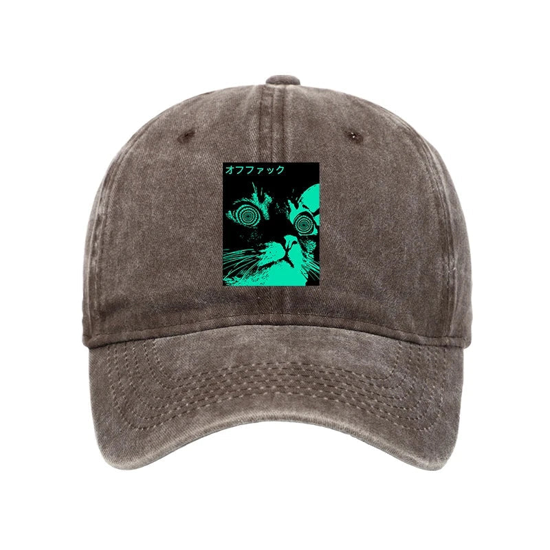 Cool Cat Japanese Washed Cap