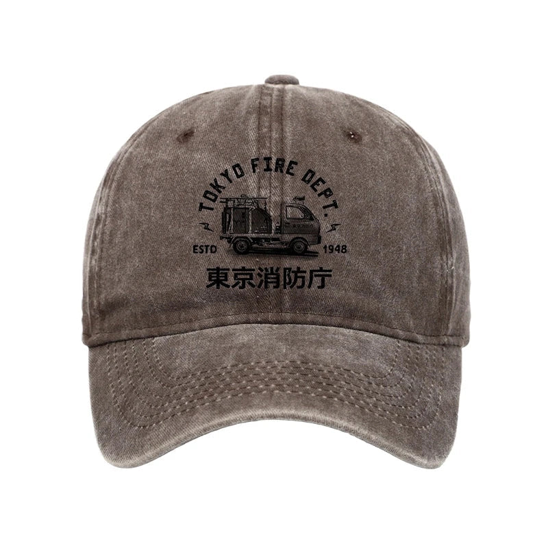 Tokyo Fire Dept Washed Cap