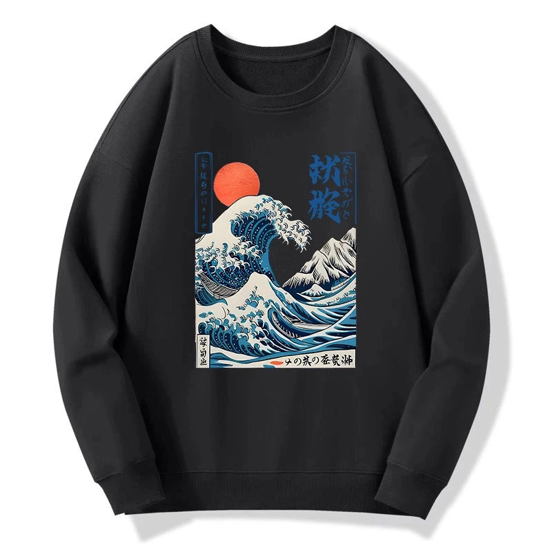 Ukiyo-e Ocean Waves Japan Sweatshirt