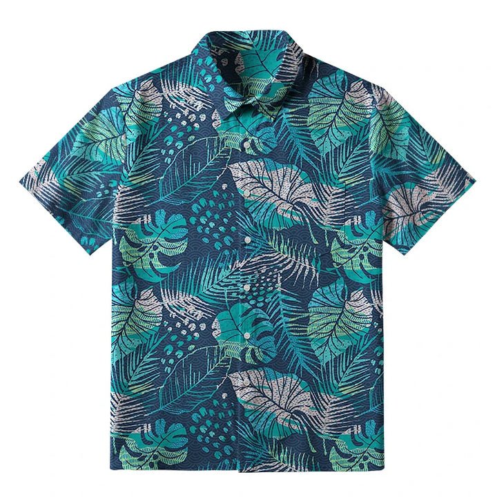 Intense Jungle Leaf Button-up Shirt