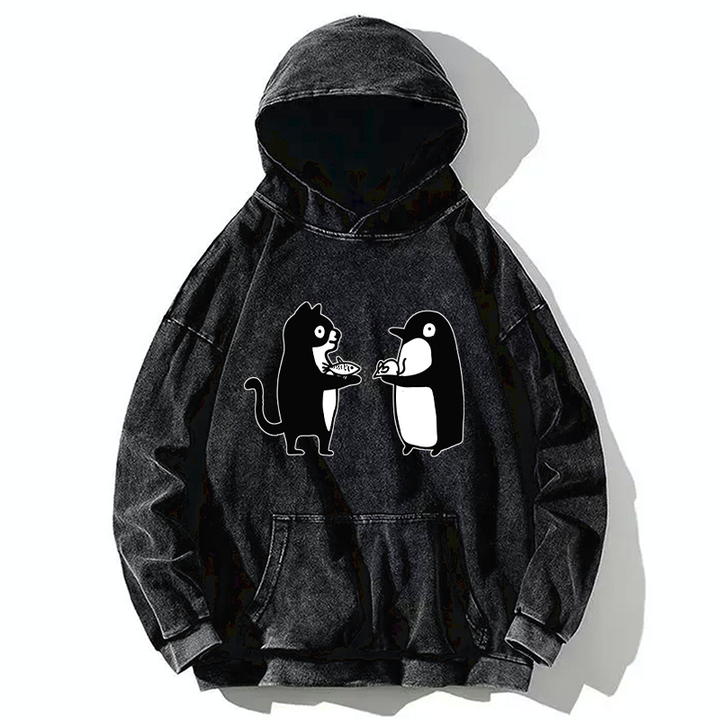 Funny Food Swaps Washed Hoodie