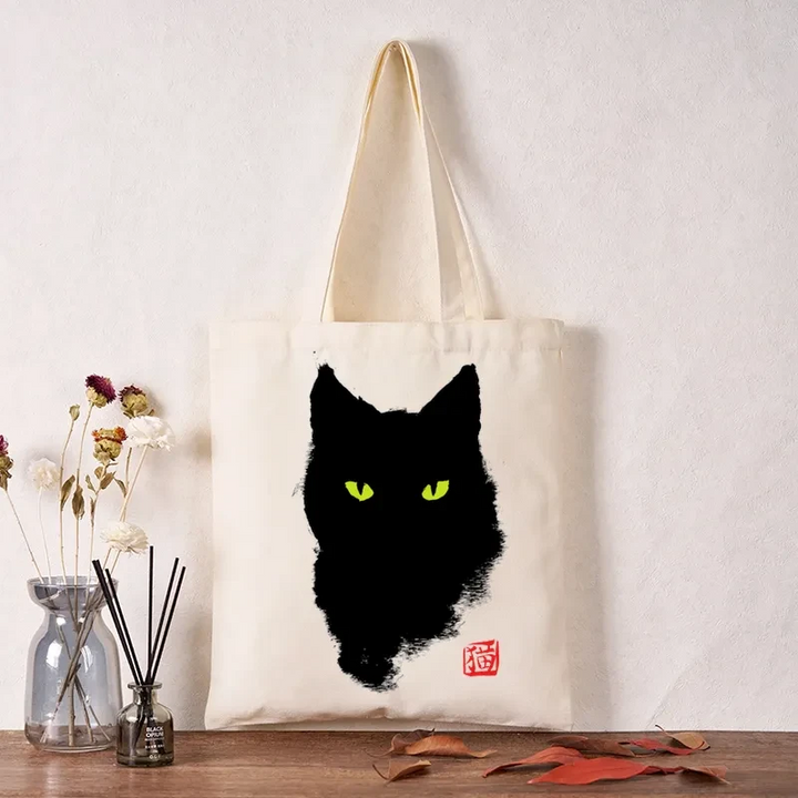 Cat Sharp Gaze Tote Bag